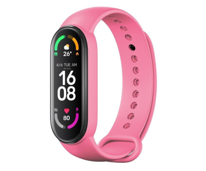 Pasek i akcesoria do zegarków FIXED Silicone Strap do Xiaomi Mi Band 5/6/6SE/7 pink FIXSSTB-637-PI